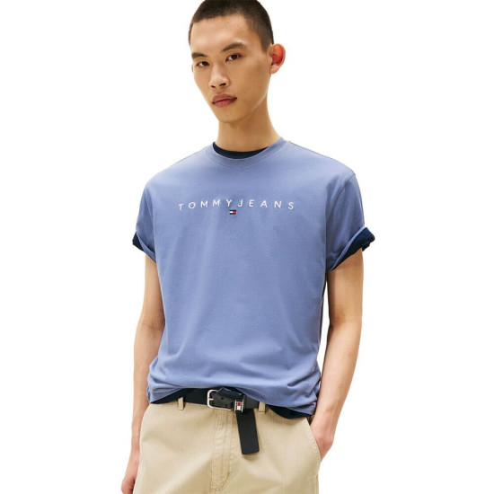 Tommy Hilfiger Ανδρική κοντομάνικη μπλούζα Regular Linear Logo Tee